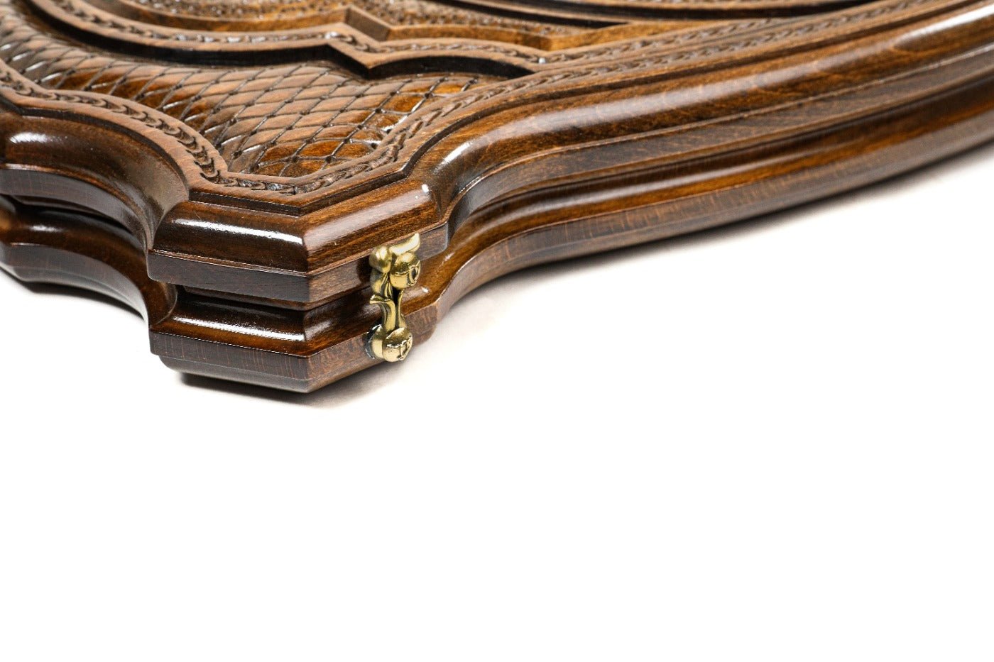 Backgammon Board - Dagestan Coat of Arms Wooden Design - Unumperfectus