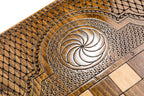 Coat of Arms of Armenia backgammon board - angled view