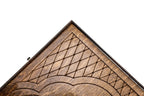 Ornamental Motif Classic backgammon board - close-up of the carved design