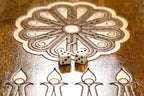 Ornamental Motif Classic backgammon board - close-up of the playing surface