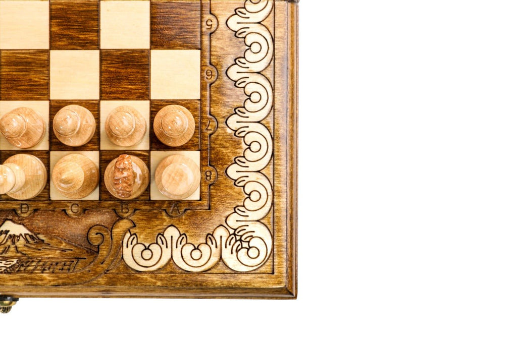Classic Ornamental Chess Set & Backgammon Board 11.8" | 30 cm - Unumperfectus