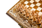 Classic Ornamental chess and backgammon set - carrying case included