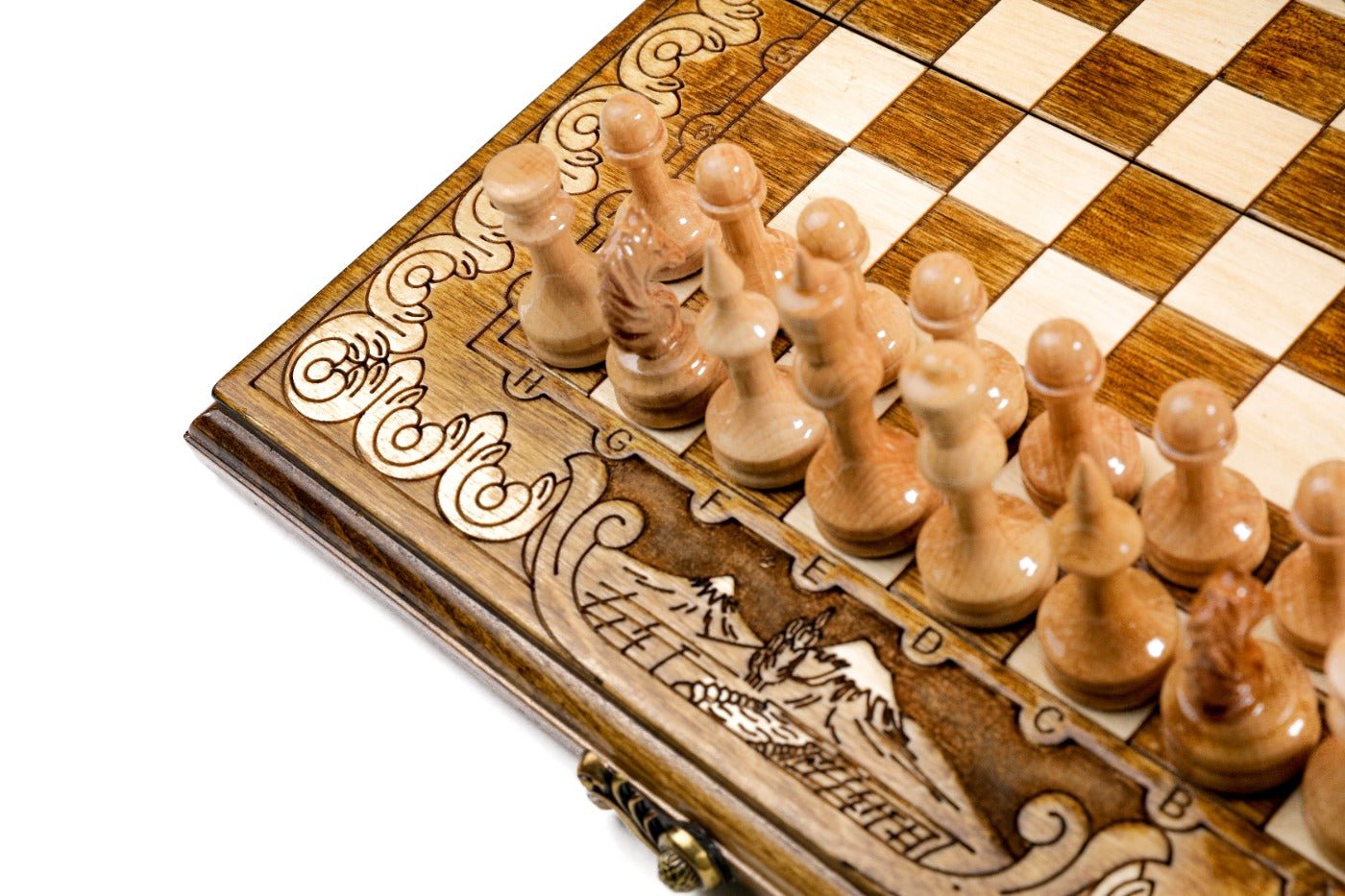 Classic Ornamental Chess Set & Backgammon Board 11.8" | 30 cm - Unumperfectus