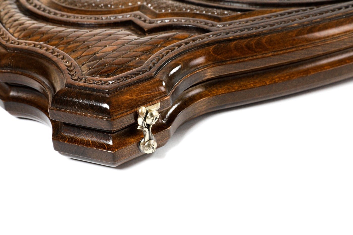 Backgammon Board - Uzbekistan Coat of Arms Wooden Design - Unumperfectus