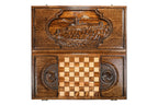 Khor Virap Monastery backgammon board - corner detail of the board