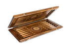 Ornamental backgammon board - closed cover detail