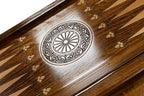 Ornamental backgammon board - carrying case and accessories