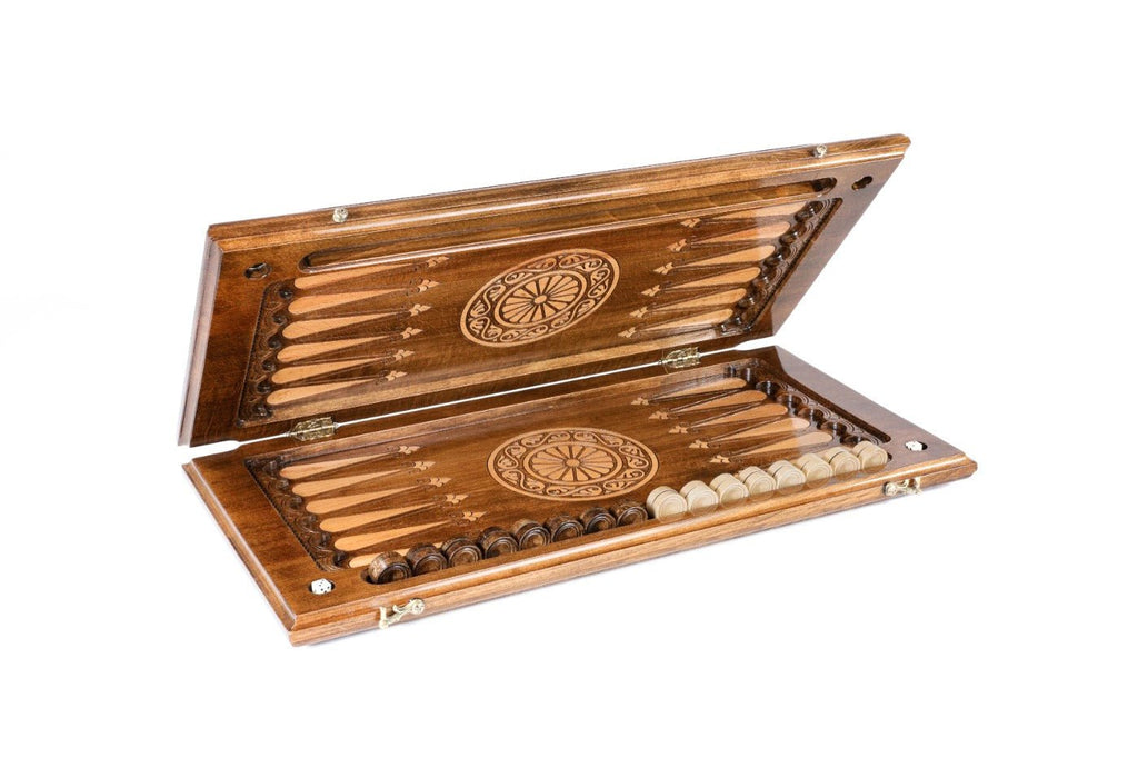 Backgammon Board - Noravank Monastery Wooden Design - Unumperfectus
