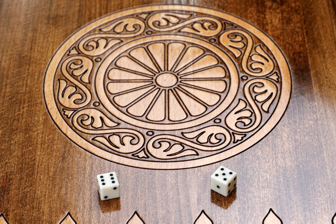 Backgammon Board - Noravank Monastery Wooden Design - Unumperfectus