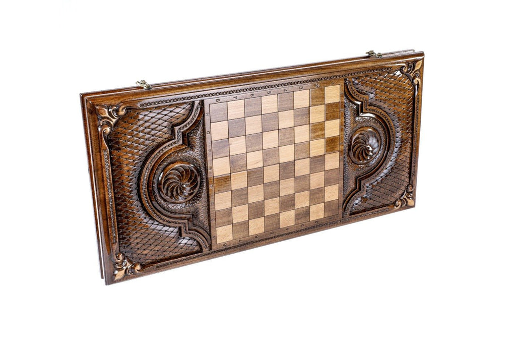 Backgammon Board - Noravank Monastery Wooden Design - Unumperfectus