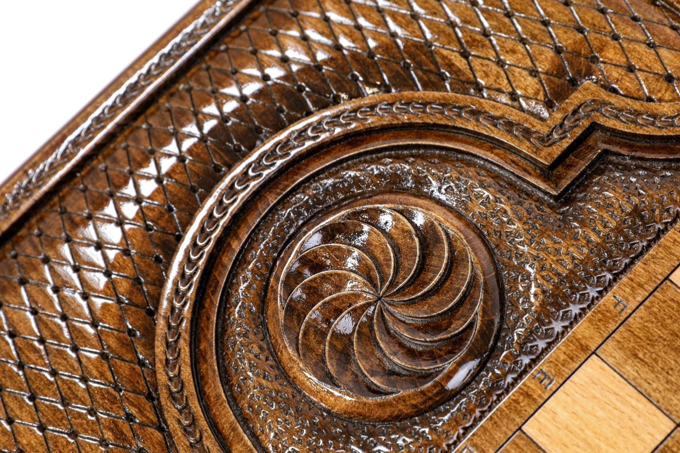 Backgammon Board - Noravank Monastery Wooden Design - Unumperfectus