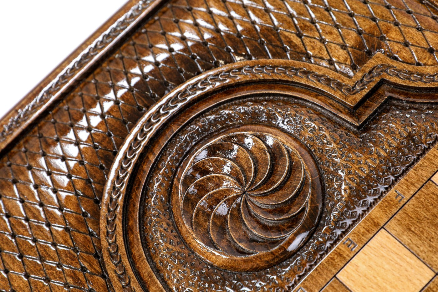 Backgammon Board - Noravank Monastery Wooden Design - Unumperfectus