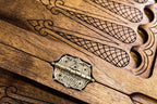 Eternity Arevakhach Classic backgammon board - detail of the wood grain and finish