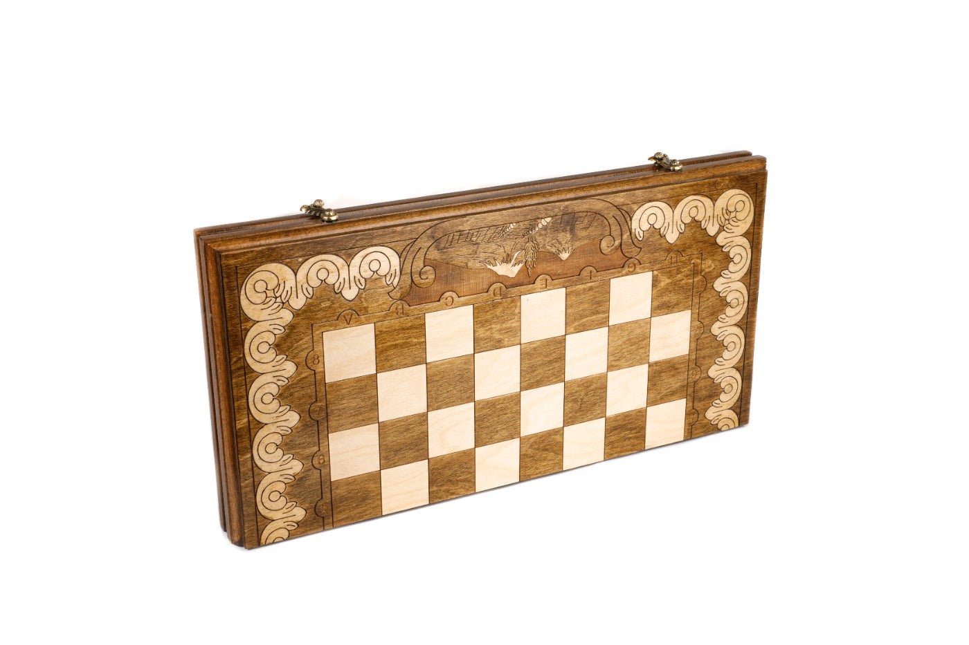 Ornamental Classic Chess Set & Backgammon Board 19.7" | 50 cm - Unumperfectus