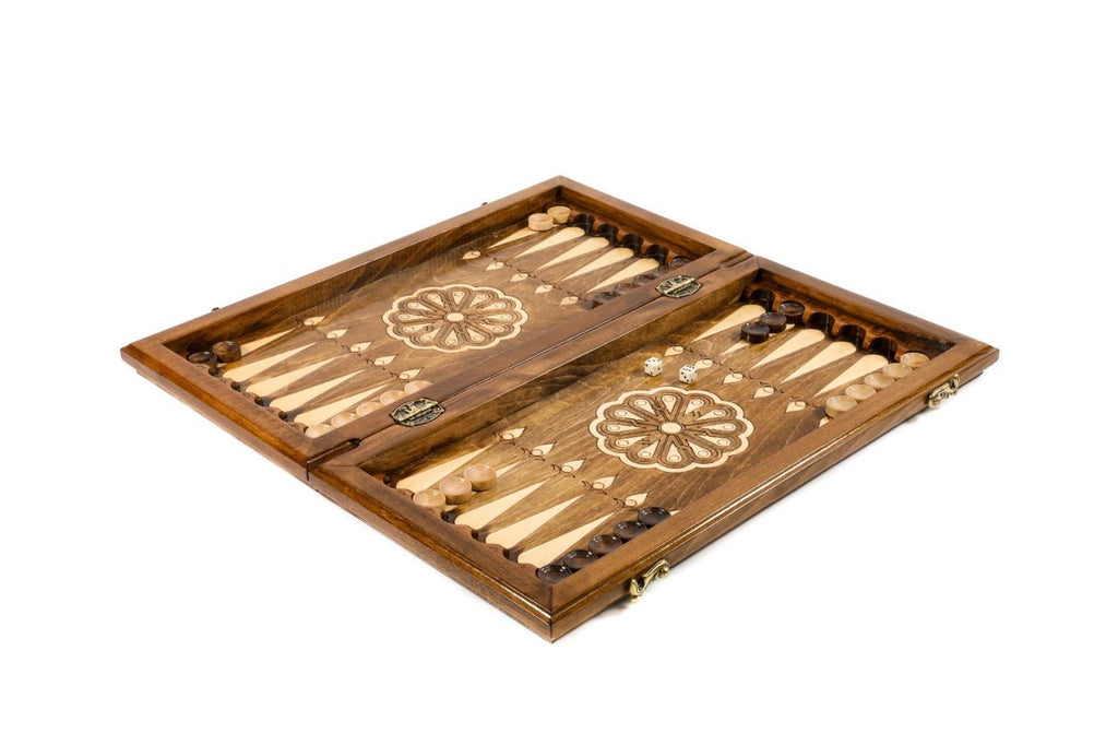 Ornamental Classic Chess Set & Backgammon Board 19.7" | 50 cm - Unumperfectus