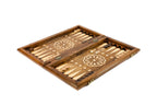 Ornamental Classic chess and backgammon set - board surface detail