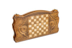 Deer Spirit Design backgammon board in wood by Hrachya Ohanyan