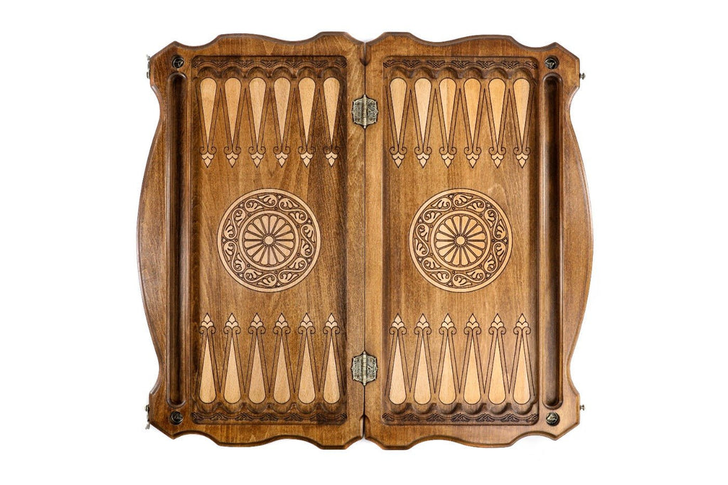 Backgammon Board - Deer Spirit Wooden Design - Unumperfectus