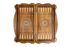 Deer Spirit Design backgammon board - angled view