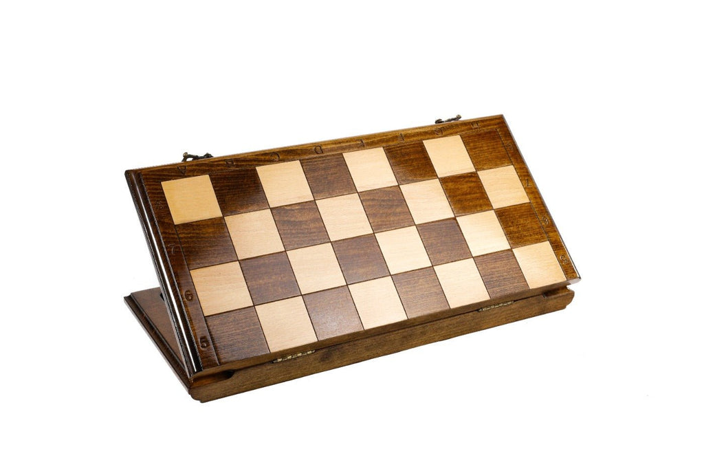 Wooden Classic Chess Set & Backgammon 50 cm | 19.7" - Unumperfectus