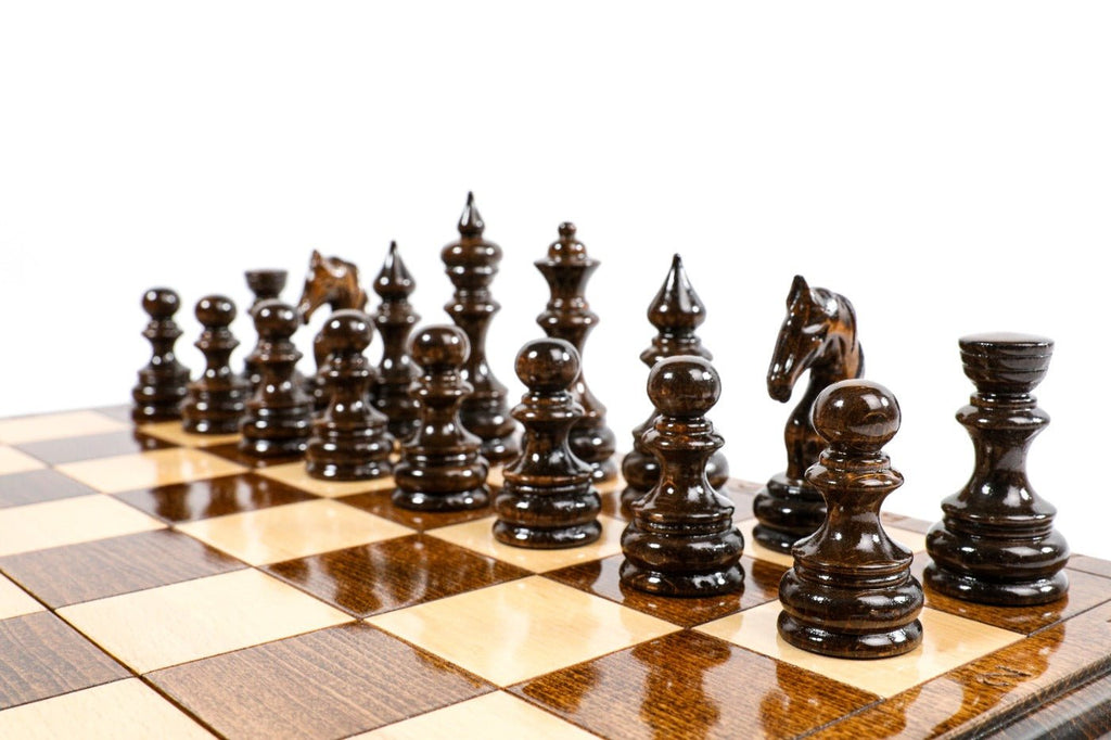 Wooden Classic Chess Set & Backgammon 50 cm | 19.7" - Unumperfectus