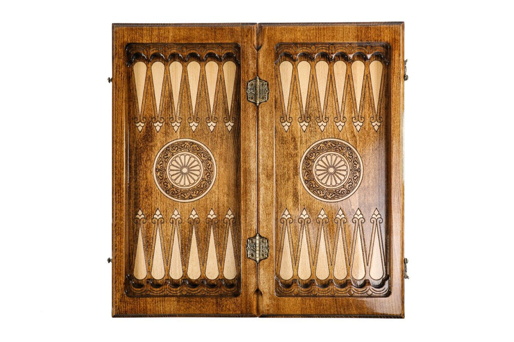 Wooden Classic Chess Set & Backgammon 50 cm | 19.7" - Unumperfectus