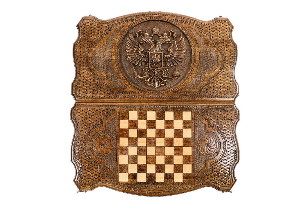 Backgammon Board - Coat of Arms of the Russian Federation - Unumperfectus