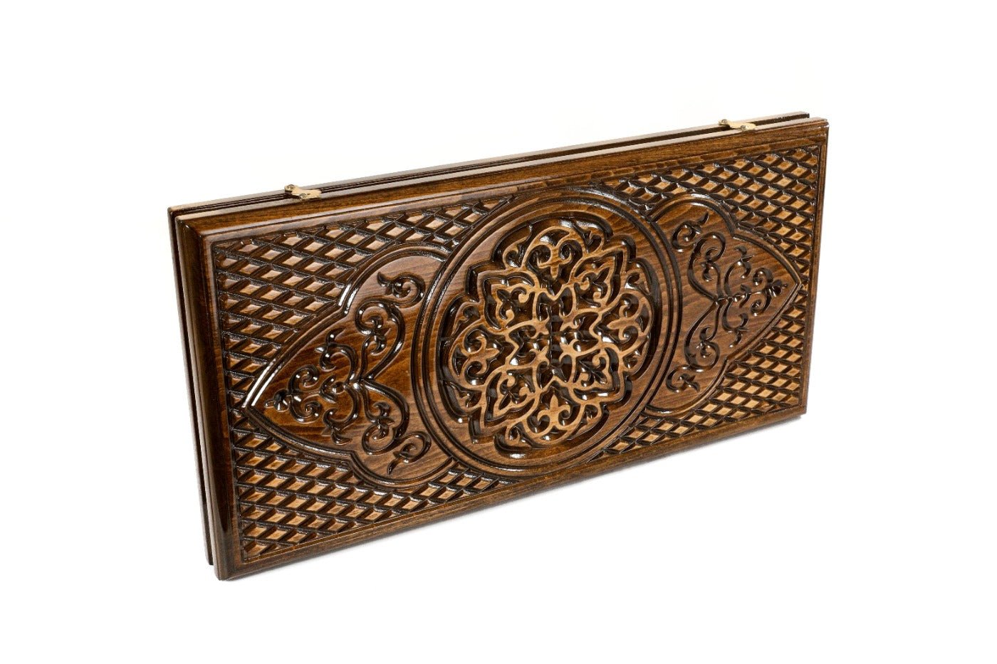 Wooden Backgammon Board Ornamental Motif Classic 23.6" | 60 cm - Unumperfectus