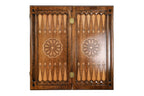 Ornamental Motif Classic backgammon board - angled view