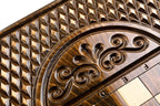 Ornamental Motif Classic backgammon board - detail of the wood grain and finish