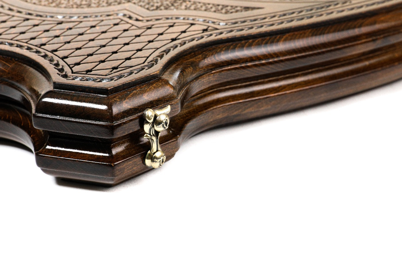 Backgammon Board - Georgia Coat of Arms Wooden Design - Unumperfectus
