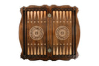 Georgia Coat of Arms Design backgammon board - angled view