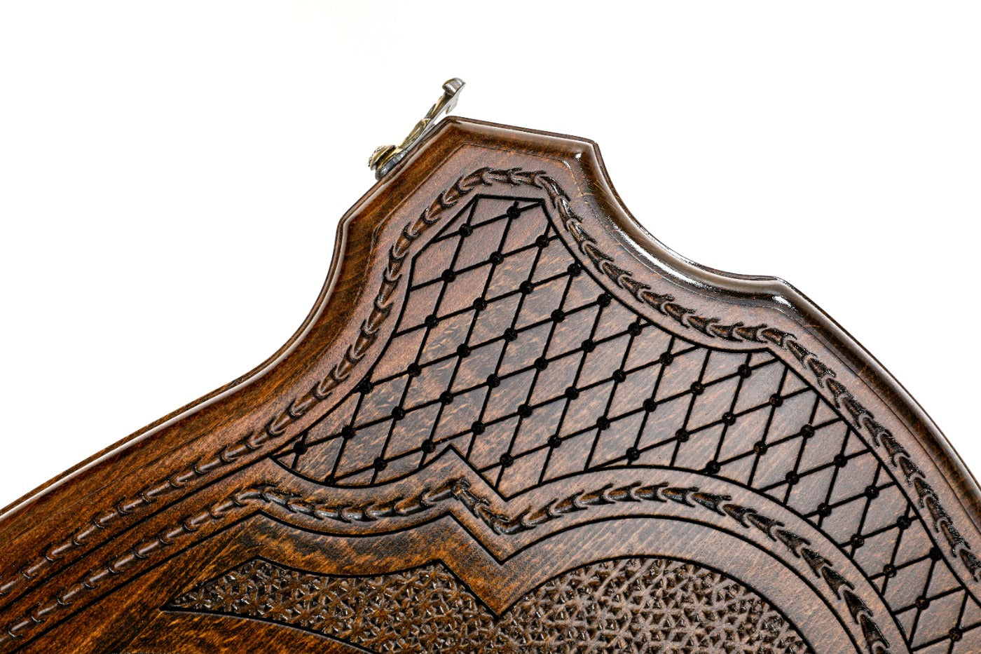 Backgammon Board - Georgia Coat of Arms Wooden Design - Unumperfectus