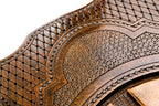 Georgia Coat of Arms Design backgammon board - corner detail of the board