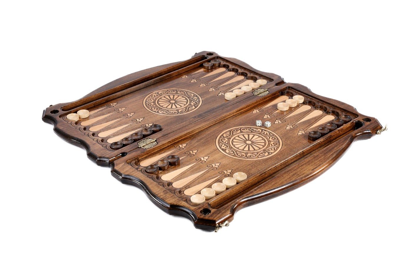 Interior view of the open board highlighting the mirror-polished professional surface.