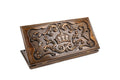 Handcrafted wooden backgammon board with Rococo classic design 23.6 inch