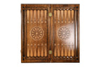Rococo Classic backgammon board - angled view