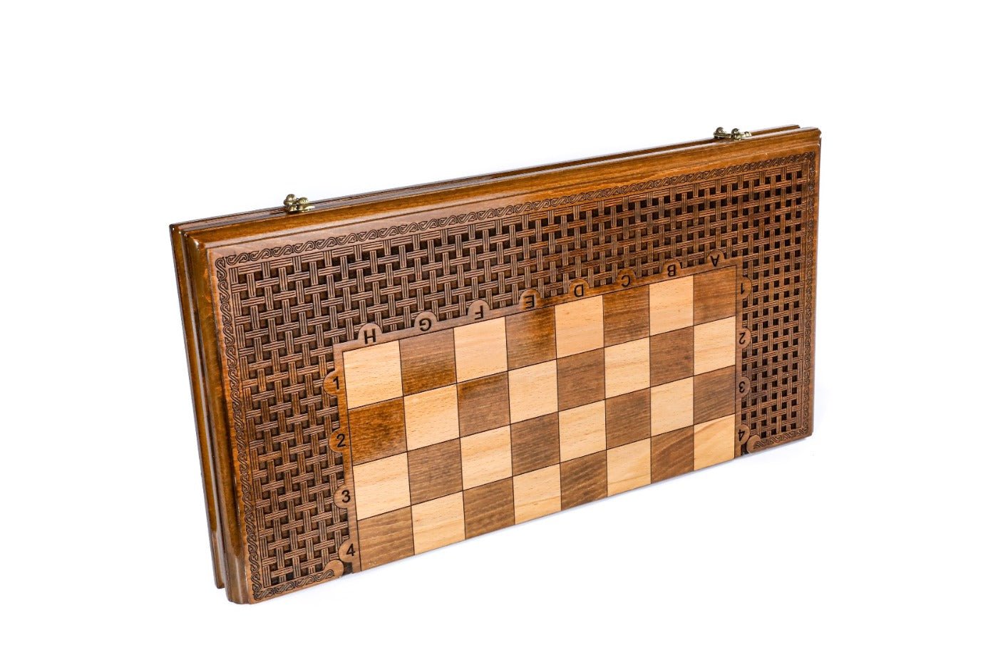 Classic Carved Chess Set & Backgammon Board 23.6" | 60 cm - Unumperfectus