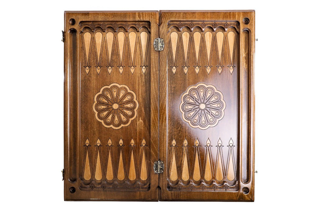 Classic Carved Chess Set & Backgammon Board 23.6" | 60 cm - Unumperfectus