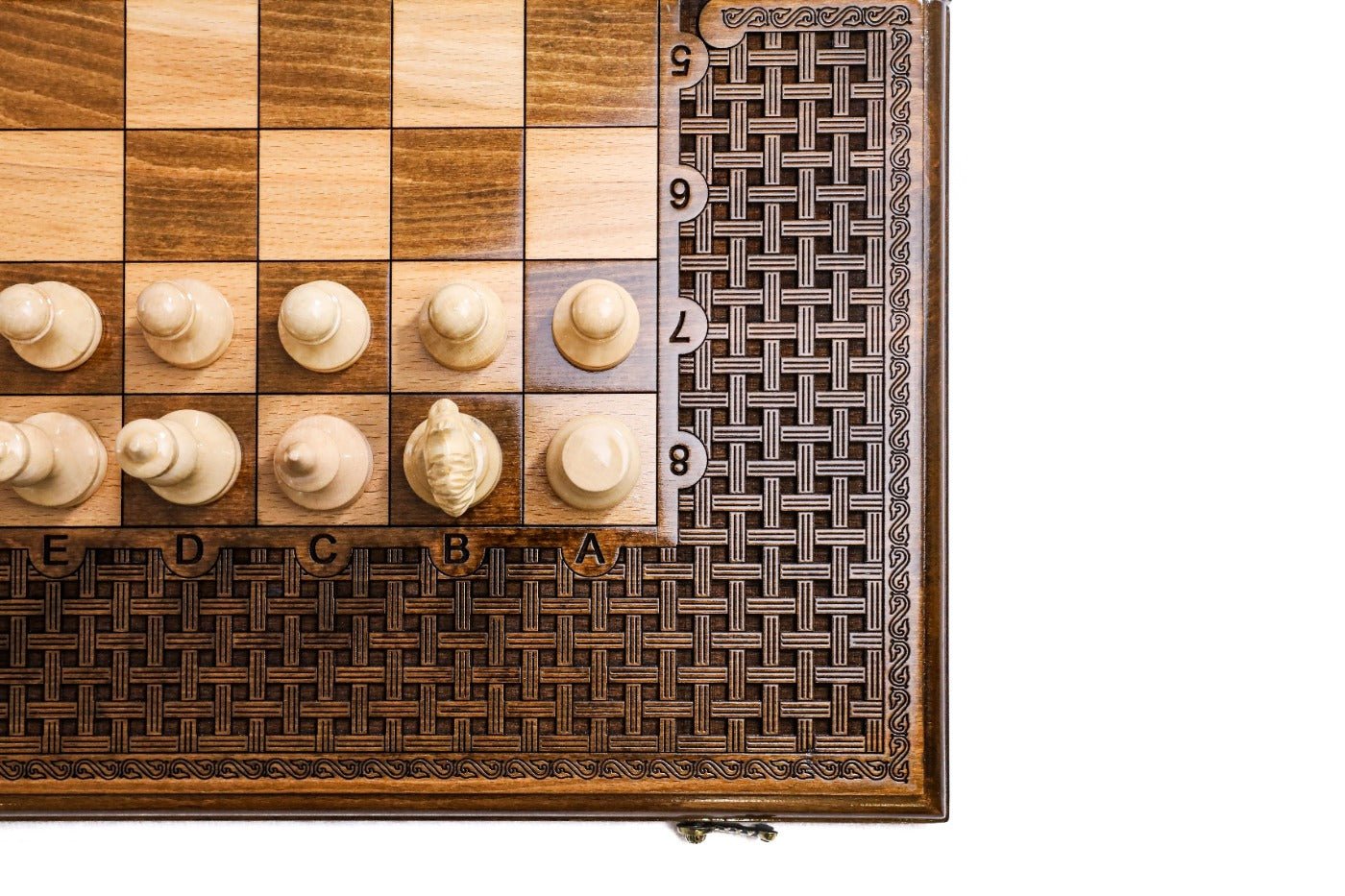 Classic Carved Chess Set & Backgammon Board 23.6" | 60 cm - Unumperfectus