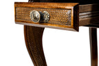 Carved cabriole legs of the handmade wooden chess table
