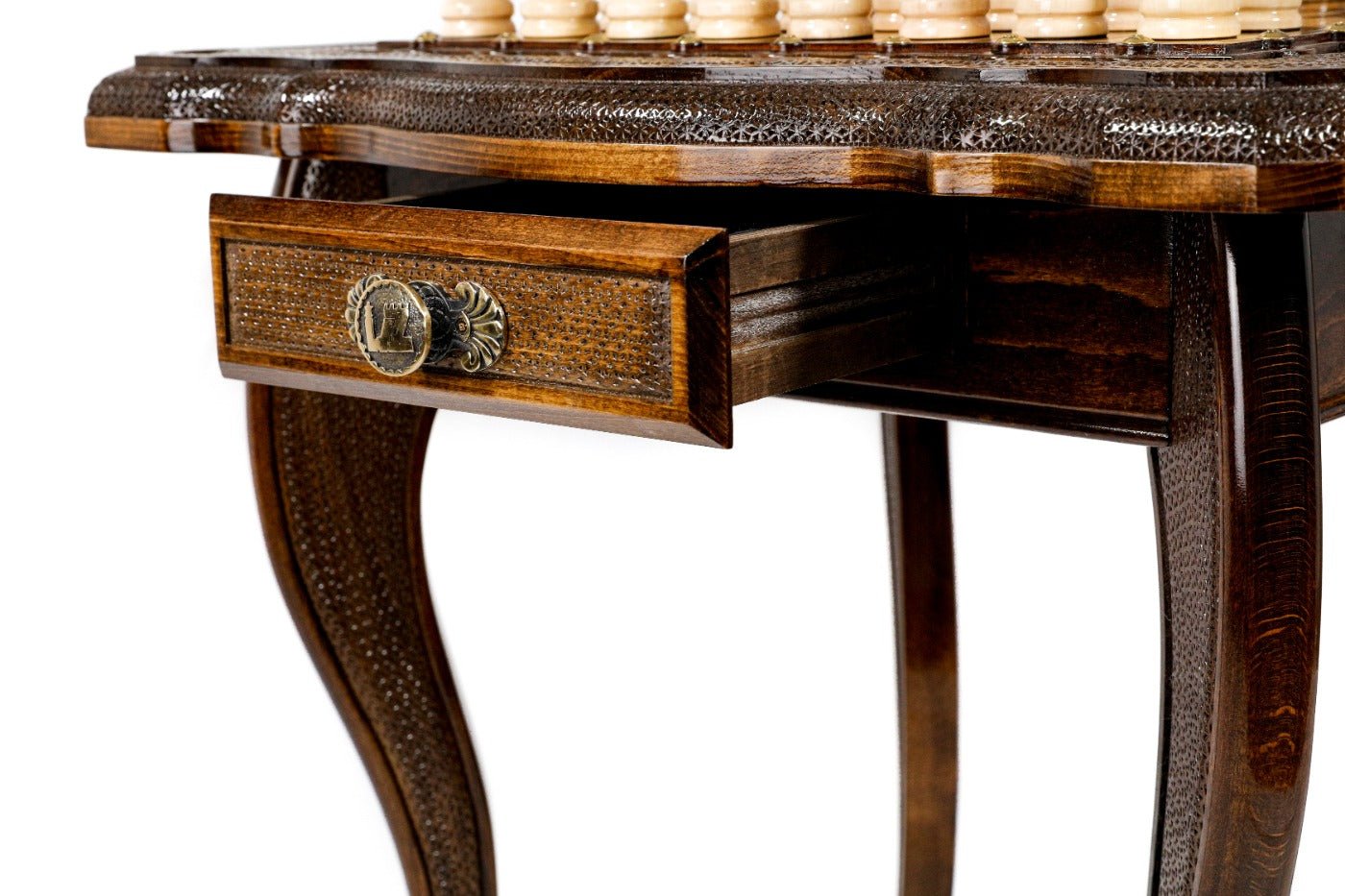 Wooden Carved Table Chess Set 23.6" | 60 cm - Unumperfectus