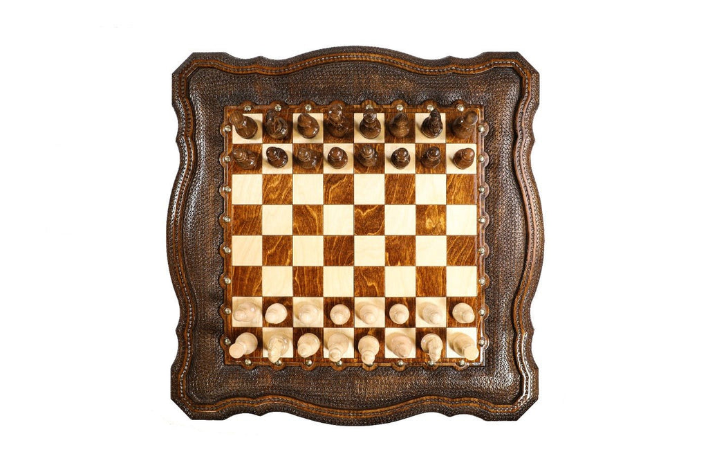 Wooden Carved Table Chess Set 23.6" | 60 cm - Unumperfectus