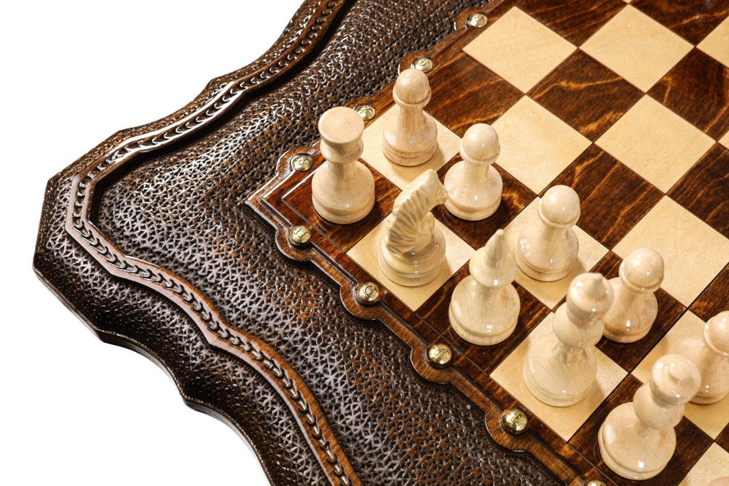 Wooden Carved Table Chess Set 23.6" | 60 cm - Unumperfectus