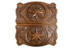 Octagram Contour Edition backgammon board in wood by Hrachya Ohanyan
