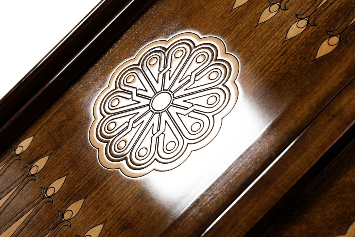 Wooden Backgammon Board Rococo Classic 23.6" | 60 cm - Unumperfectus