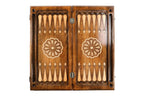 Rococo Classic backgammon board - angled view