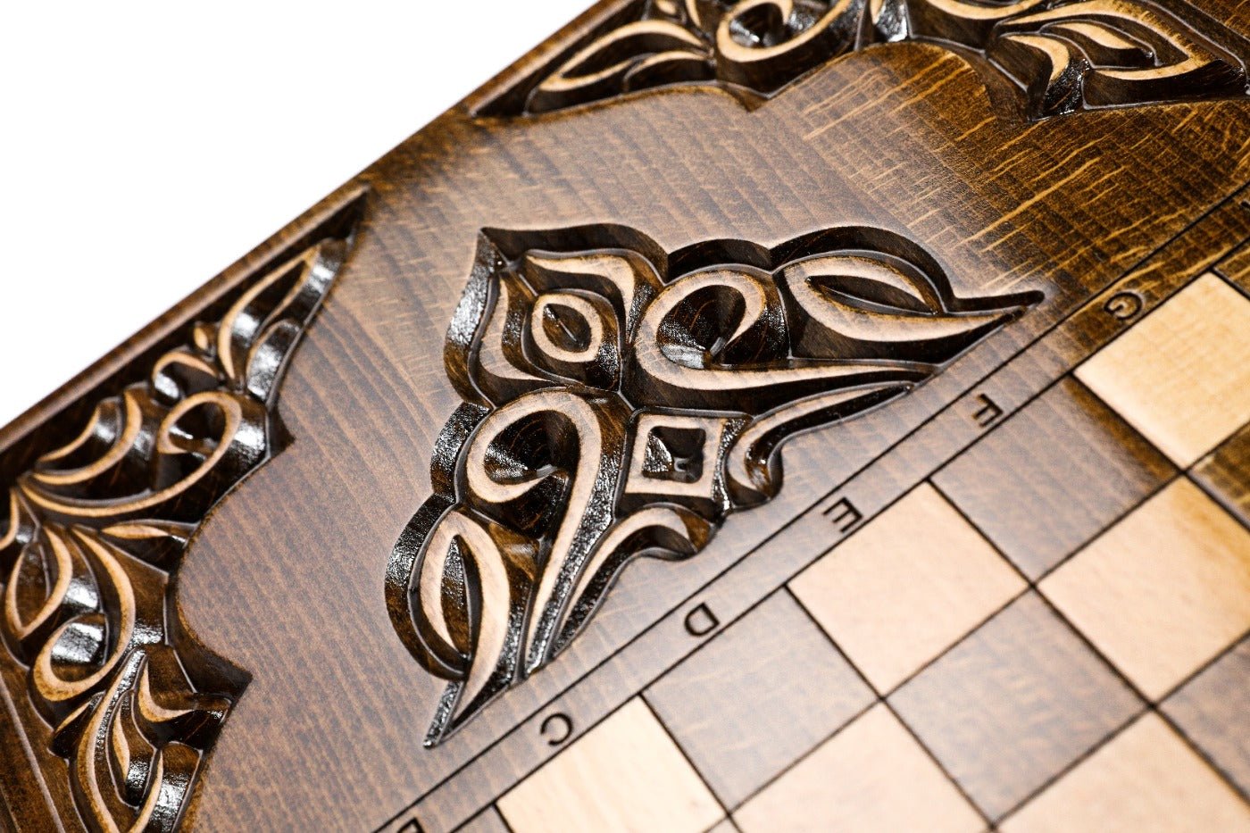 Wooden Backgammon Board Rococo Classic 23.6" | 60 cm - Unumperfectus