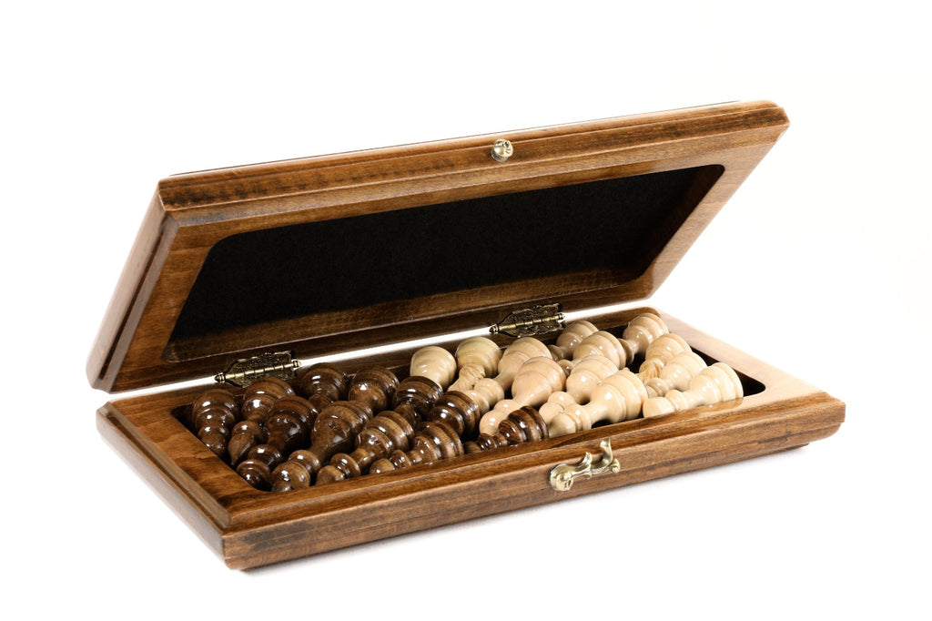 traditional chess set with decorative grape elements
