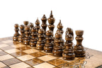 Classic Expanded chess set - angled view showing the craftsmanship